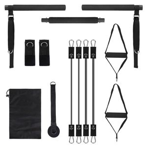 Kit de Barra de Tonificación Multifuncional para Pilates y Yoga, Bandas de Resistencia de 180 LBS para Ejercicio de Cuerpo Completo, Accesorios Premium para Pilates - Product Image 4