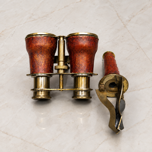 Jumelles d'opéra vintage avec trépied décoratif, support de présentation pour jumelles de théâtre antique, objet de collection, décoration d'intérieur, cadeau - Product Image 2