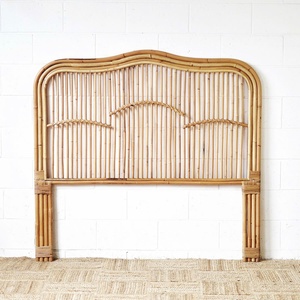 Wooden <b>bed</b> headboard eco friendly cane <b>rattan</b> bedhead headboards for bedroom furniture decor - Product Image 3