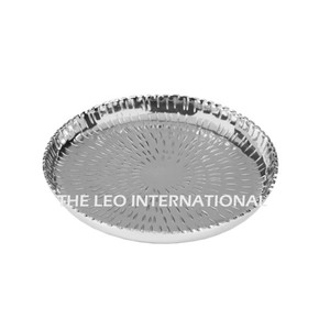 Plateau de service en aluminium fini argenté au design classique et créatif pour la décoration de table de mariage, durable et à prix raisonnable - Product Image 1