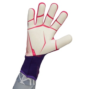 Football Goalkeeper Gloves Full Finger PU Material Non-Slip Breathable Adjustable Wrist <b>Strap</b> Unisex Silicone Printed Pull-On - Product Image 3