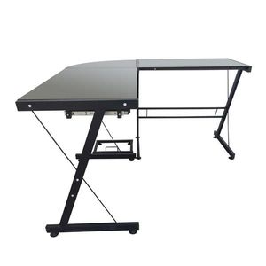 Scrivania per Computer a L in Stalinite Nera 402C, Convertibile per PC e Gaming con Libreria, Realizzata in MDF Resistente - Product Image 5