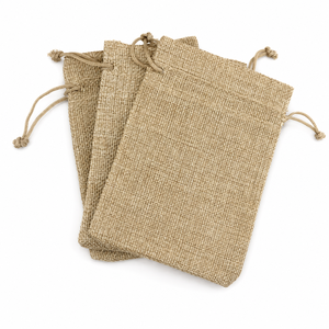 Bolsa de Yute Natural con Cordón, Reutilizable, para Regalos, Joyería, Recuerdos de Boda, Manualidades y Almacenamiento - Product Image 3