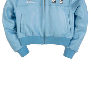 Veste d'hiver en toile et cuir pour homme, prix imbattable, cuir véritable de qualité supérieure, coupe-vent, imperméable, teinture unie, toutes tailles - Product Image 5