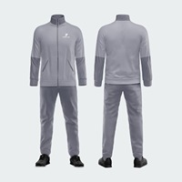 Ensemble de 2 pièces de survêtements de sport d'hiver grande taille, décontractés, respirants, imperméables, avec logo personnalisé brodé