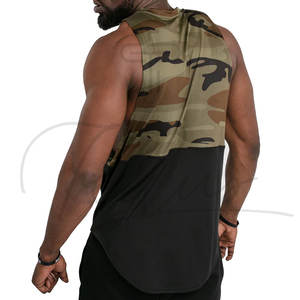 Camiseta sin Mangas con Estampado de Camuflaje de Diseño Personalizado para Hombre, Ropa Deportiva Transpirable, Camiseta Táctica Elástica sin Mangas - Product Image 5