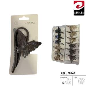 Pinzas para el Cabello con Diseño de Mariposa de 10 cm, Elegantes Pinzas para Ropa con un Estilo Moderno - Product Image 2