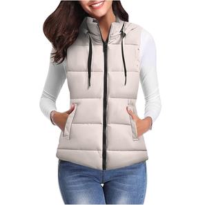 Chaqueta acolchada sin mangas de tendencia Chaleco de invierno multicolor con capucha y chaleco acolchado del fabricante directo - Product Image 1