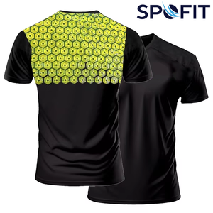 Camiseta Deportiva Negra Personalizada Sublimada, Nuevo Estilo, Unisex, Secado Rápido, para Entrenamiento Atlético, OEM ODM - Product Image 1