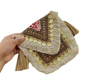 Dernier été Boho Banjara sacs fourre-tout à la main Jute coton doublure grande déclaration de mode pour les femmes filles pour les fêtes bas prix - Product Image 1