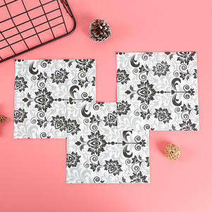 Customized OEM/ ODM Wholesale Virgin White Own Design Patterns Printed <b>Color</b> <b>Tissue</b> <b>Paper</b> Napkins - Product Image 4