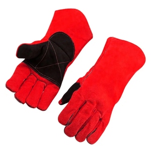Gants de soudage en cuir de vachette renforcé, résistants à l'abrasion, ignifuges, pour la lutte contre les incendies et le barbecue - Product Image 5
