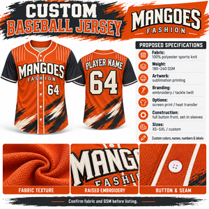 Camiseta de Béisbol de Diseño Personalizado para Hombre y Mujer, Camisa con Botones, Manga Corta, Reversible, Uniforme Deportivo de Equipo, Transpirable, de Secado Rápido - Product Image 6