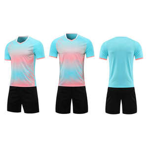 Camisetas de Fútbol Unisex para Adultos de Alta Calidad, Transpirables, de Secado Rápido, Manga Corta, Color Degradado Personalizado, Conjuntos de Uniformes de Poliéster - Product Image 6