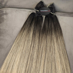 Extensions de cheveux humains vietnamiens 100 % naturels en gros, trame complète, cuticules intactes, super double drawn, cheveux Remy, couleur naturelle, meilleur prix - Product Image 1