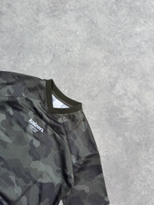 <b>Top</b> Selling <b>Mesh</b> Football Jersey Small Chest Logo V-Neck Short <b>Sleeve</b> T-Shirt Breathable Camo White <b>Black</b> Athletic Streetwear - Product Image 5