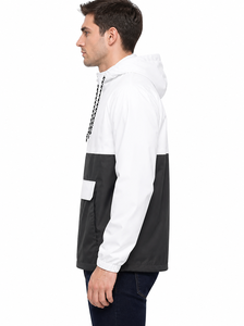 SALSTAR Trending Men Hip Hop Streetwear Windbreaker <b>Jacket</b> Double Zipper Oversized <b>Track</b> <b>Jacket</b> Hooded Eco-Friendly Breathable - Product Image 6