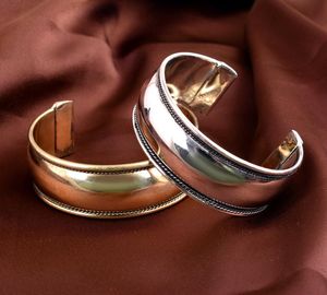 Polish Finished Handcrafted Brass Bangle Stack Wedding Party Festive <b>Adjustable</b> Antique Chunky Cuff Statement Jewelry <b>Bracelet</b> - Product Image 2