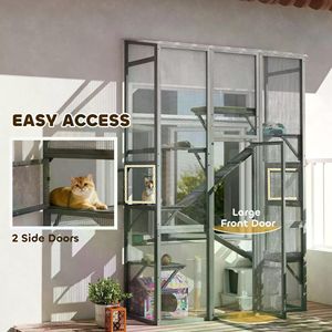 Albero per Gatti con Stampa Floreale per Case e Mobili per Animali Domestici - Nessuna Spedizione nel Fine Settimana - Product Image 6