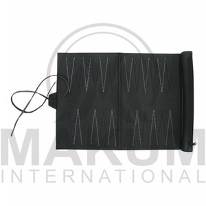 Tablero de backgammon de nuevo diseño inspirado en el color cremoso del cuero vegano con estampado de avestruz - Product Image 5