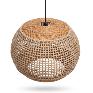Lámpara Colgante Ecológica de Hierba Marina con Flecos y Borlas Estilo Boho para Sala de Estar, Comedor, Cafetería, 100% Hecha a Mano - Product Image 2