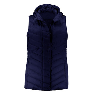 <b>Women's</b> Eco-Friendly Puffer Vest Lightweight Quilted Winter Outerwear <b>Sleeveless</b> Nylon <b>Jacket</b> Zipper Front Windproof Casual - Product Image 4