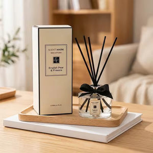 Aikun OEM ODM Vente en gros Diffuseur de parfum sans flamme avec bâtonnets, Coffret cadeau, Bouteille en verre, Huile essentielle, Diffusion d'arômes, Parfum d'intérieur longue durée - Product Image 1