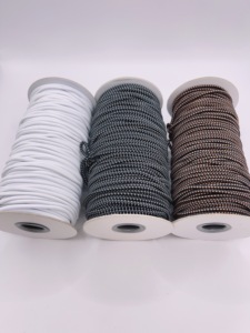 No.21 dark brown 1.2mm 288 yards <b>Braided</b> <b>Cord</b> Elastic 100% Nylon High Tenacity Eco-Friendly Bungee Rope for Home Textile - Product Image 5