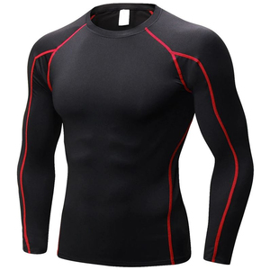 Premium quality cheap price Durable Rush Guard Men Comfortable Compression top Rash Guard new arrival Men Compression Rash Guard - Product Image 1