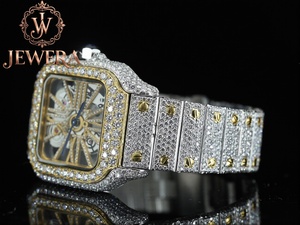 Mossinate Stainless Steel Silver Diamond <b>Watch</b> Timeless Elegant <b>Watch</b> with Sparkling Diamonds <b>for</b> Both Men and Women - Product Image 3