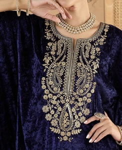 Luxury <b>Kaftan</b> Abaya Handmade Moroccan Arabian Dress Long Sleeve Neck Polyester Regular Fit Casual Evening Party Wedding Flared - Product Image 3
