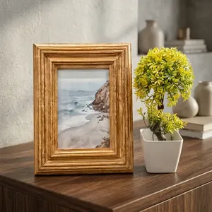Wooden Photo <b>Frame</b> Rustic Natural Wood Picture <b>Frame</b> for <b>Wall</b> Décor Family Kids Memories Home Bedroom Living Room Display - Product Image 6