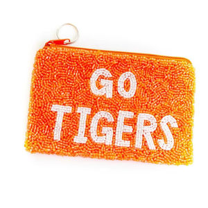 Porte-monnaie élégant et tendance avec broderie à la main, design perlé de qualité supérieure, motif Tigre unique et raffiné - Product Image 1