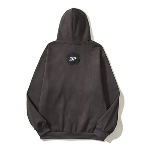 Vente en gros de sweats à capuche personnalisés avec impression 3D en relief, sweats à capuche surdimensionnés pour hommes, sweats à capuche unisexes avec logo imprimé en mousse, sweats à capuche épais - Product Image 2