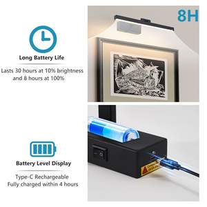 16-Inch <b>Black</b> Iron Modern LED <b>Bathroom</b> Vanity <b>Light</b> Dimmable Sconce for Wall Lighting with Over-the-Mirror Design - Product Image 4