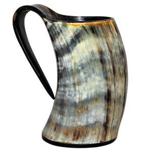 Taza de Cuerno de Búfalo Hecha a Mano, Forma Natural, Pulida, Duradera, Artística, Coleccionable, Moderna, Apta para Alimentos, Decoración del Hogar - Product Image 5