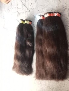 Cabello Indio Remy Super Double Drawn de 23"-26", Liso, Color Castaño Claro Natural, 100g - Product Image 3