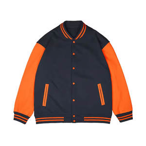 Plus size men's versity jackets wholesale blank Varsiti jackets custom logo plain letter man varsity jacket for men - Product Image 2