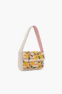 Handmade Beaded Lemon Embroidered Geometric Tassel National Fashion Shoulder Bag Magnetic Closure <b>Cute</b> Summer Style Daily Use - Product Image 3