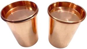 Custom Logo Copper Glass Tumbler Ayurvedic Drinking Water Cup Promotional Gift <b>Drinkware</b> - Product Image 3