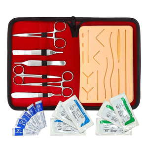 Kit complet de pratique de suture en acier inoxydable, ensemble de formation médicale et chirurgicale, kit d'apprentissage des compétences de suture, soins de santé de qualité supérieure - Product Image 4