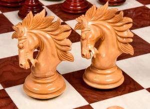 Pièces d'échecs Staunton originales de luxe 1849 en ébène massif et bois de buxus naturel, roi de 3,75 pouces, au meilleur prix - Product Image 6