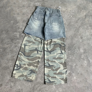 Pantalones Cargo Ligeros de Algodón 100% Ecológico para Hombre, de Color Sólido, Pierna Ancha, Cintura Elástica, Cierre de Cremallera, Multibolsillos, Casuales de Verano - Product Image 4