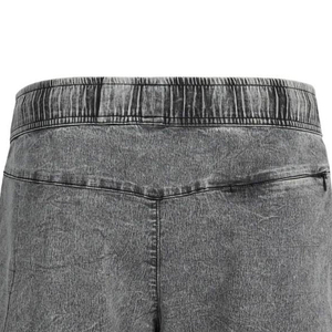 Shorts de jogging pour hommes effet délavé, en coton French Terry, ourlet brut, style vintage, streetwear, vente chaude, OEM ODM, 100% coton - Product Image 4