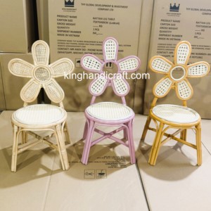 Chaise pour enfants en rotin faite à la main pour fête d'anniversaire, siège tressé naturel pour enfants pour événements de mariage et location - Product Image 6