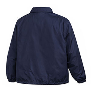 Veste de coach unisexe, personnalisable avec logo sur le devant, grande taille, coupe-vent, imperméable, respirante, noire, style bomber, en polaire, vintage - Product Image 3