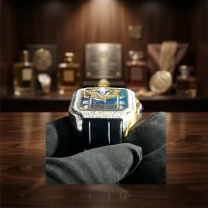 Reloj de Lujo con Moissanita y Cuarzo, Esfera de Acero Inoxidable, Cierre Oculto, Resistente al Agua, Personalizado - Product Image 6