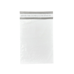 Alto espesor 23*12mm Poly Mailer interior negro exterior blanco Express <span class=keywords><strong>Courie</strong></span> sello adhesivo impermeable zapatos bolsa de embalaje de ropa - Product Image 4