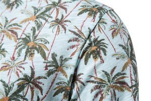 Nueva Camiseta de Verano 100% Algodón Estilo Hawaiano para Hombre, Manga Corta, Estampado Gráfico, Camisetas para Hombre, Ropa de Playa para Hombre - Product Image 4