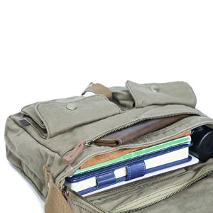 Sac messager classique en toile 2026 pour hommes et femmes, sac à bandoulière personnalisé avec logo pour hommes - Product Image 5